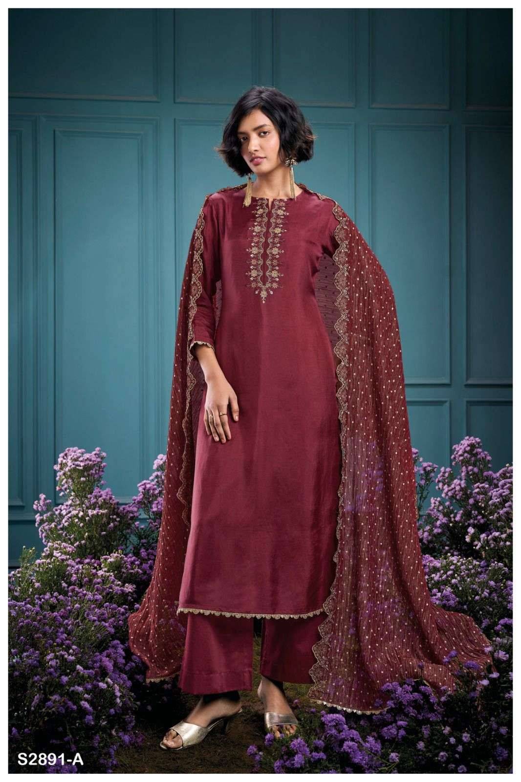 Ganga tahrah 2891 dress material wholesale in surat online